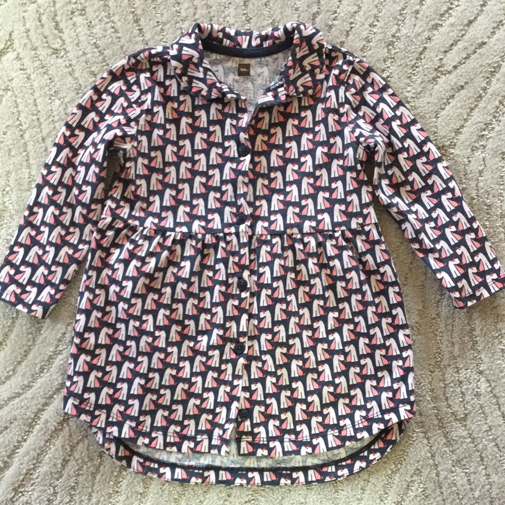 Tea Collection button-down dress - puppies!